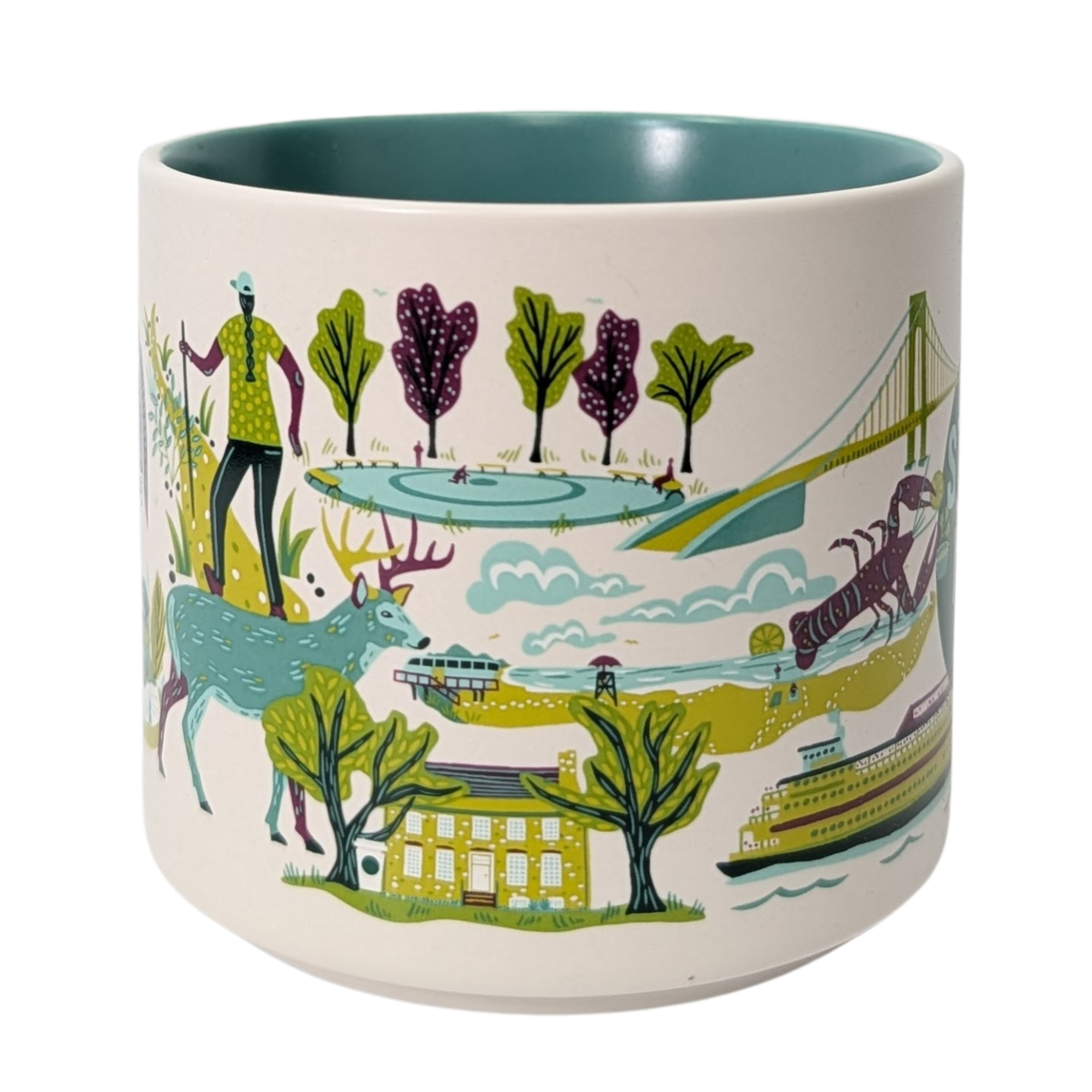 Starbucks Discovery Series Staten Island Ceramic Mug, 14 Oz