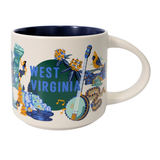 Starbucks Discovery Series West Virginia Ceramic Mug, 14 Oz