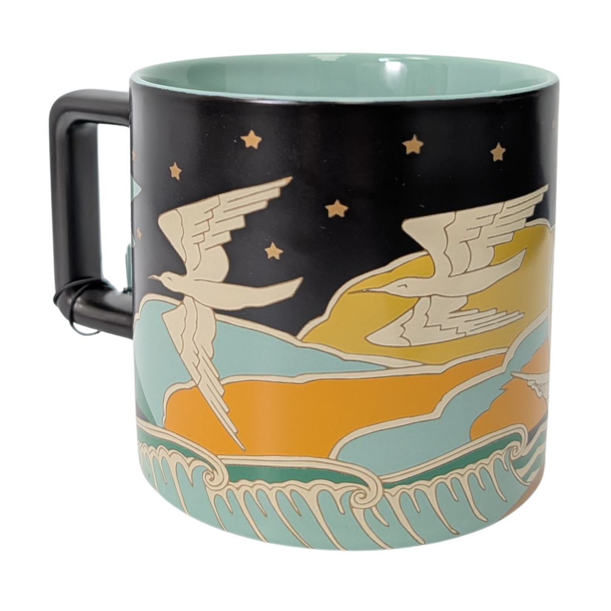 Starbucks Mike Willcox Ceramic Mug, 14 Oz