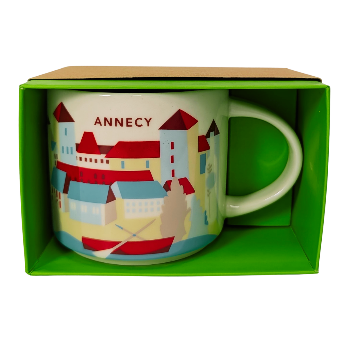 Starbucks You Are Here Series Annecy Ceramic Mug, 14 Oz