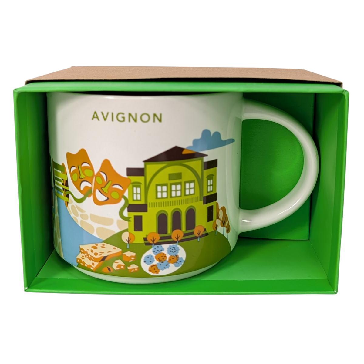 Starbucks You Are Here Series Avignon Ceramic Mug, 14 Oz