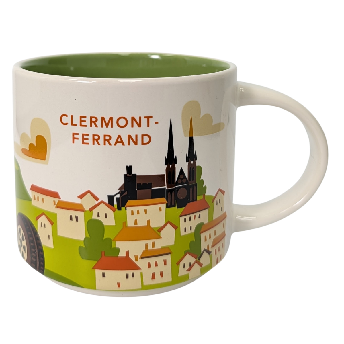 Starbucks You Are Here Series Clermont-Ferrand Ceramic Mug, 14 Oz