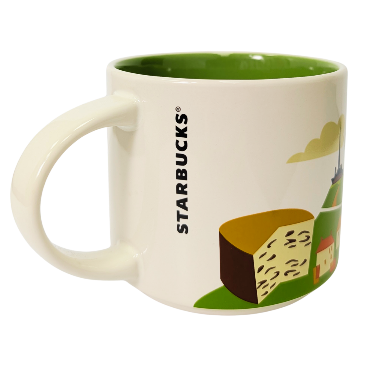 Starbucks You Are Here Series Clermont-Ferrand Ceramic Mug, 14 Oz