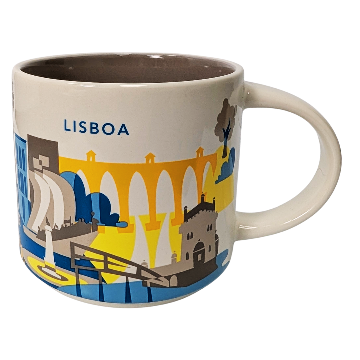 Starbucks You Are Here Series Lisboa Ceramic Mug, 14 Oz
