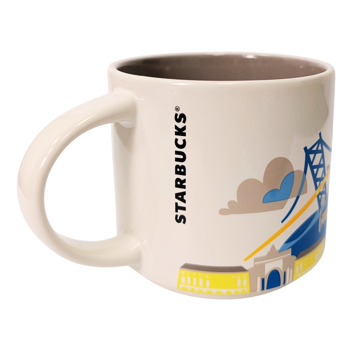 Starbucks You Are Here Series Lisboa Ceramic Mug, 14 Oz