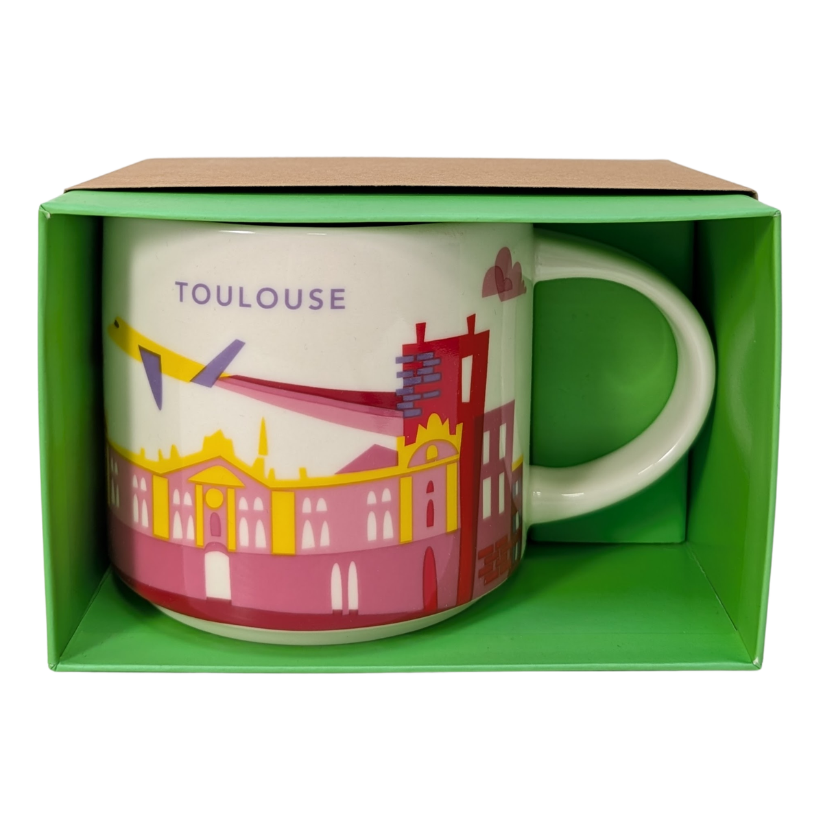 Starbucks You Are Here Series Toulouse Ceramic Mug, 14 Oz