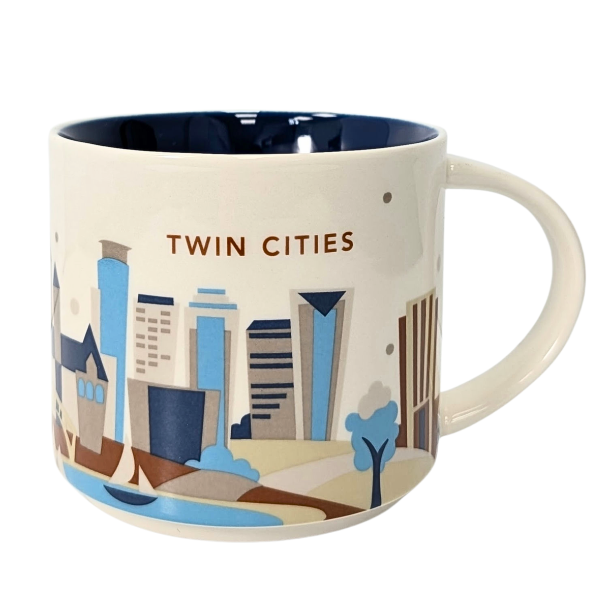 Starbucks You Are Here Series Twin Cities Ceramic Mug, 14 Oz