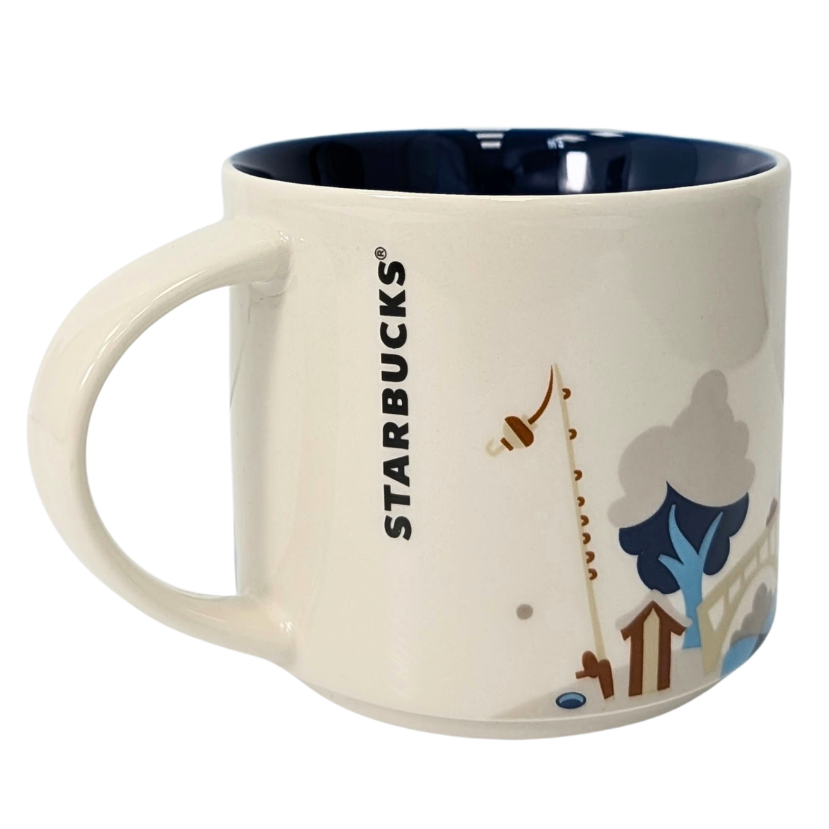 Starbucks You Are Here Series Twin Cities Ceramic Mug, 14 Oz