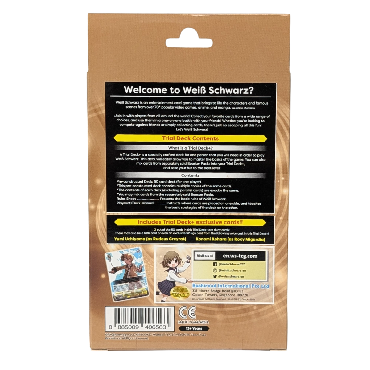 Weiss Schwarz | Mushoku Tensei | Jobless Reincarnation Trial Deck+ (Display Case of 6 Decks)