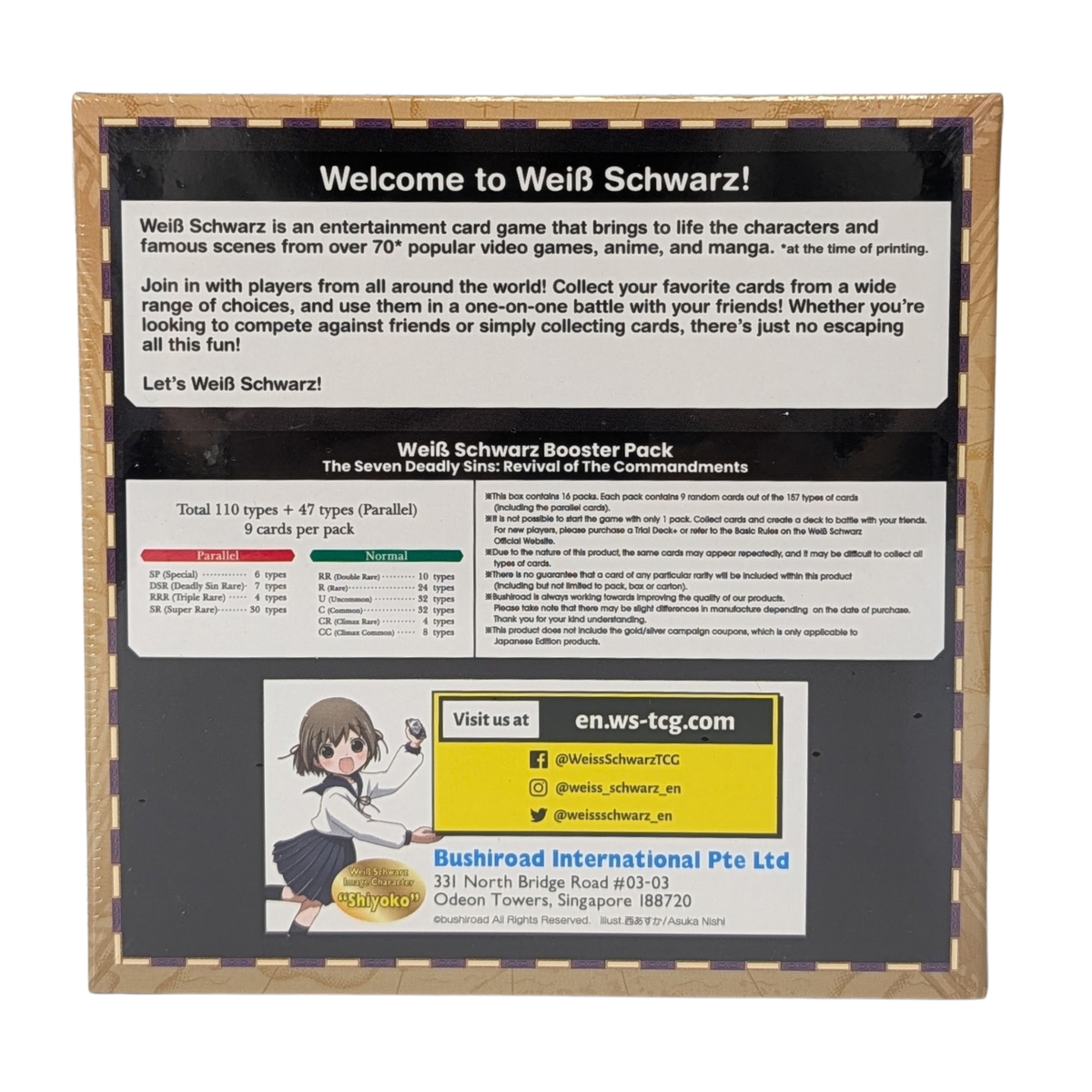 Weiss Schwarz The Seven Deadly Sins: Revival of The Commandments
