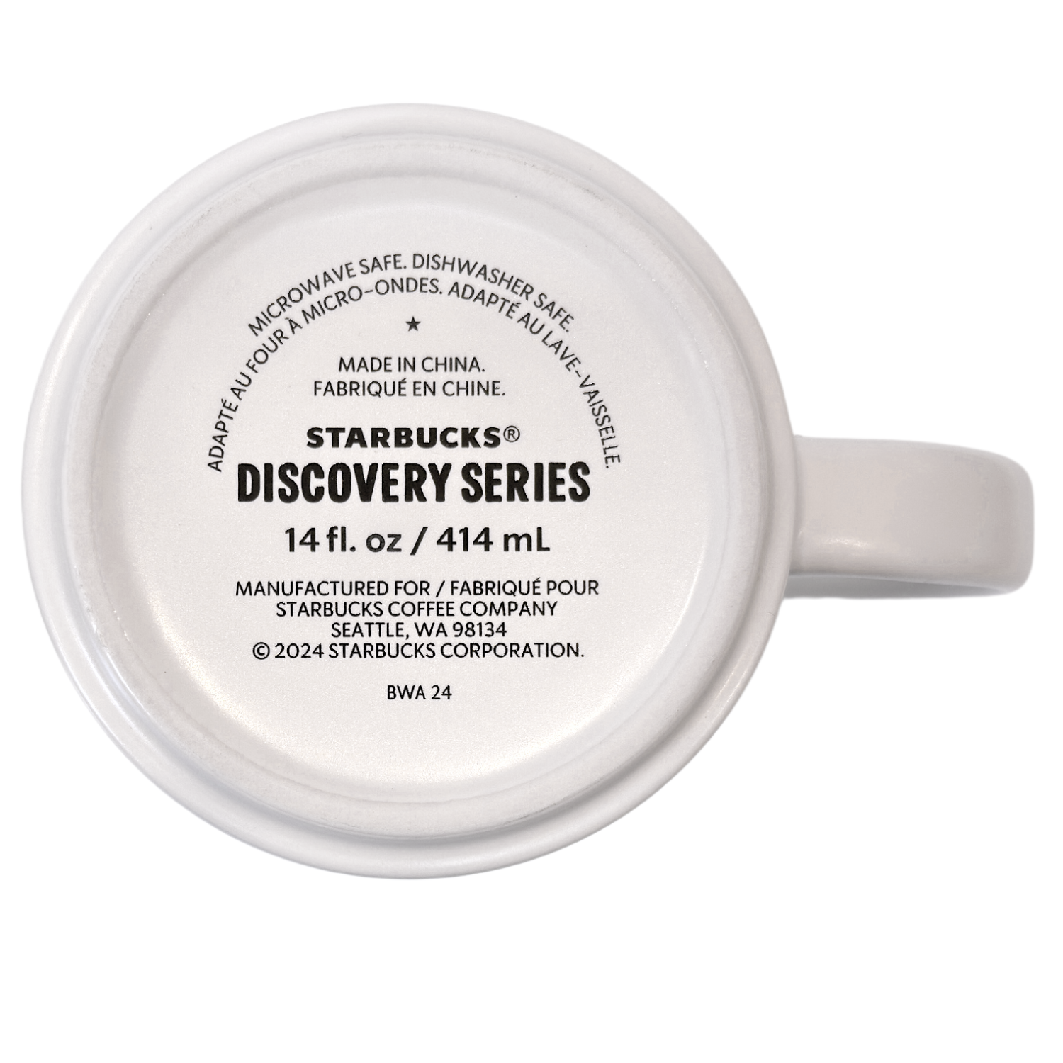 Starbucks Discovery Series Washington Ceramic Mug, 14 Oz