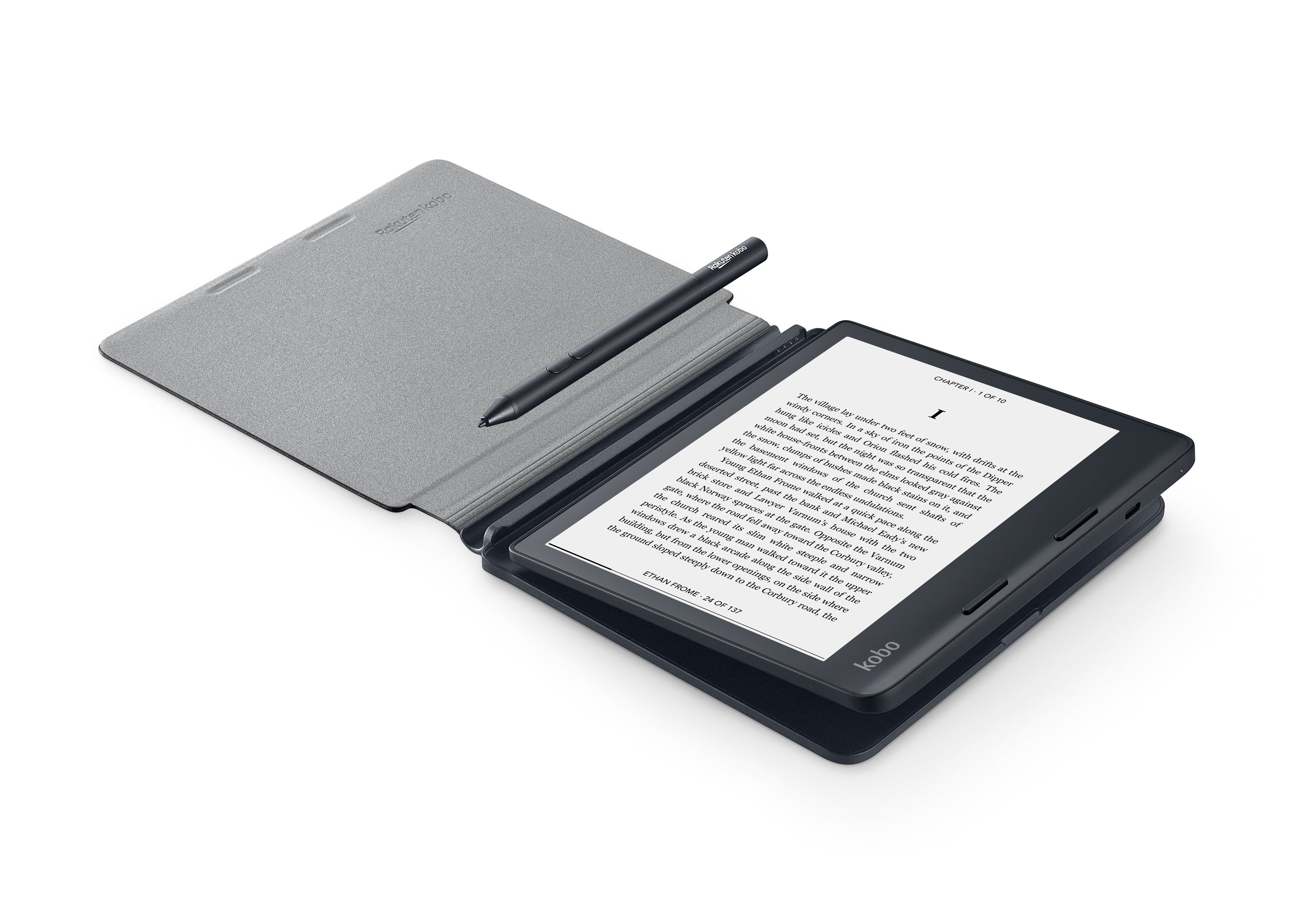 Kobo Sage PowerCover Battery Cover (Black).