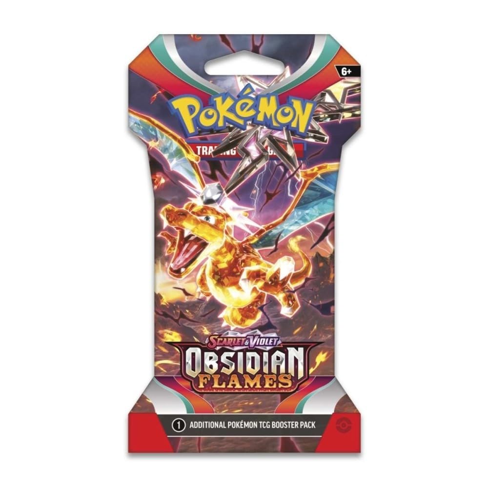 Pokemon Scarlet & Violet Obsidian Flames | 6 Sleeved Booster Packs