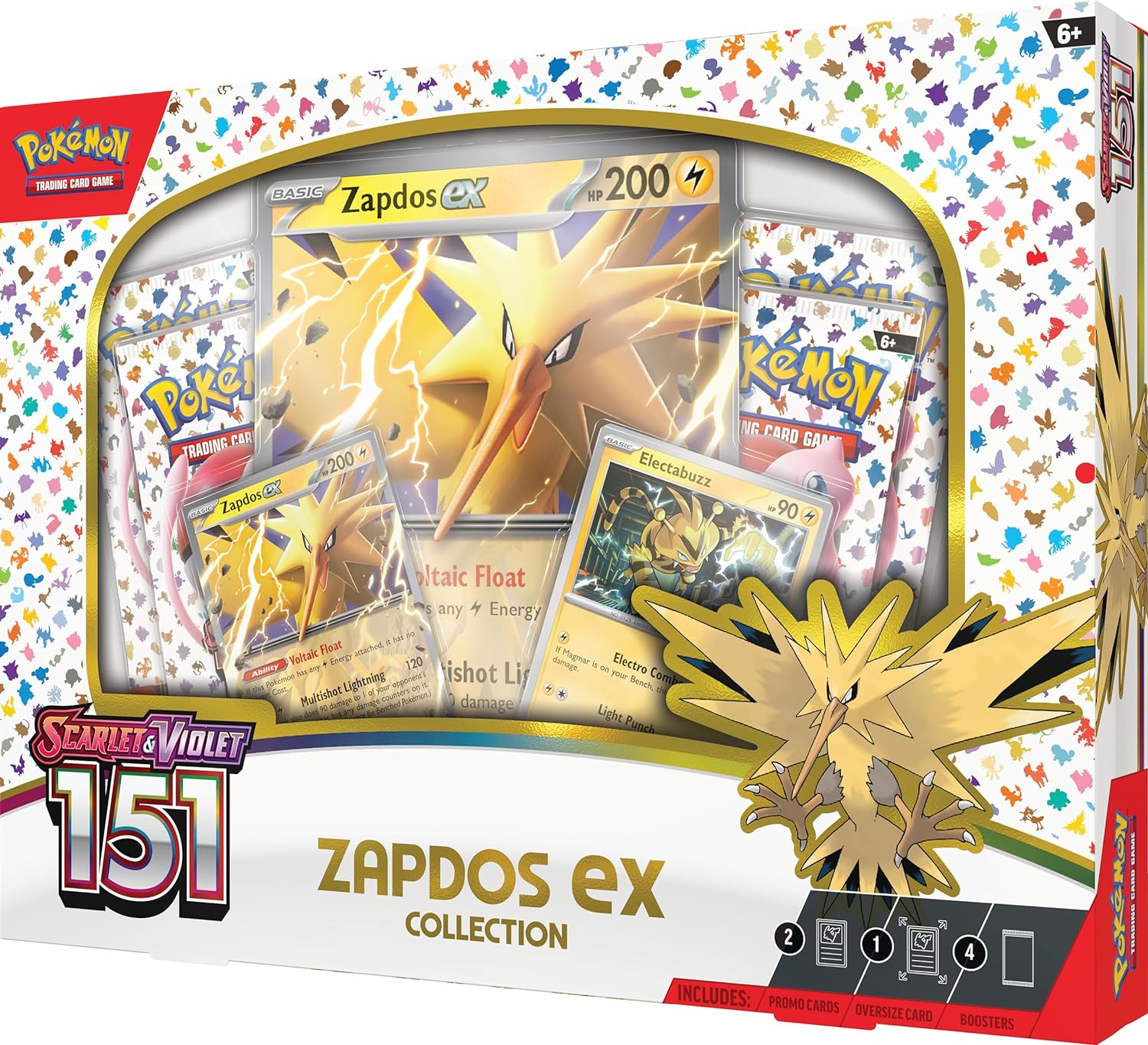 Pokemon TCG: Scarlet & Violet 151 Collection Zapdos ex Box