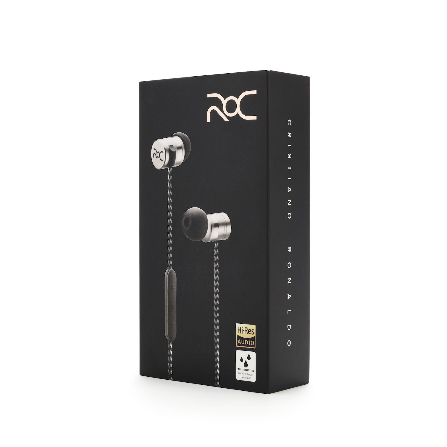 ROC Model III - Silver by Cristiano Ronaldo Wired Sport Earbuds in-Ear Headphones Silver