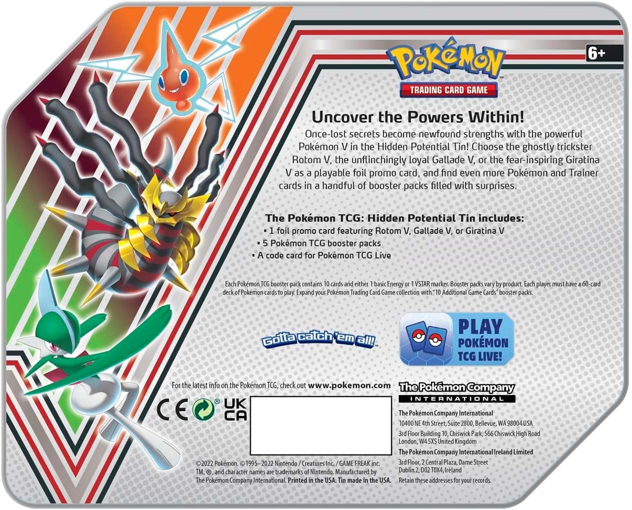 Pokemon TCG: Hidden Potential Tin - Gallade V