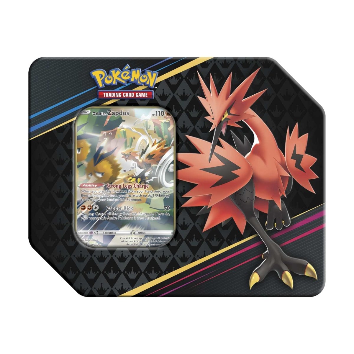 Pokemon Crown Zenith Tin | Galarian Zapdos