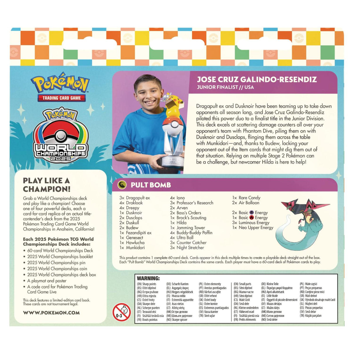 Pokemon TCG: 2025 World Championships Deck | Jose Cruz Galindo-Resendiz