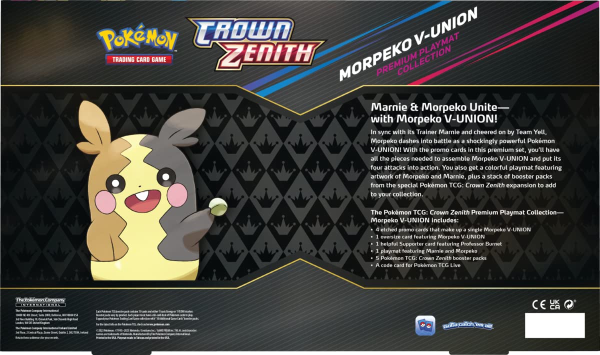 Pokemon TCG: Crown Zenith Premium Playmat Collection Morpeko V-Union Box