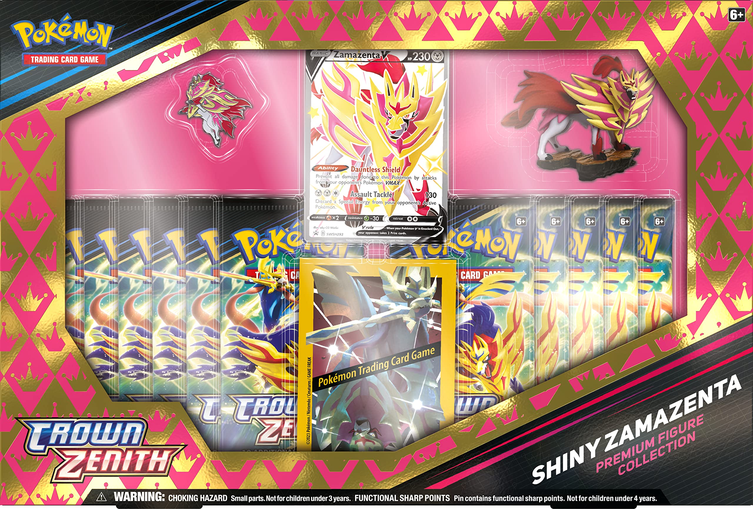 Pokemon Crown Zenith Shiny Zamazenta Premium Figure Collection