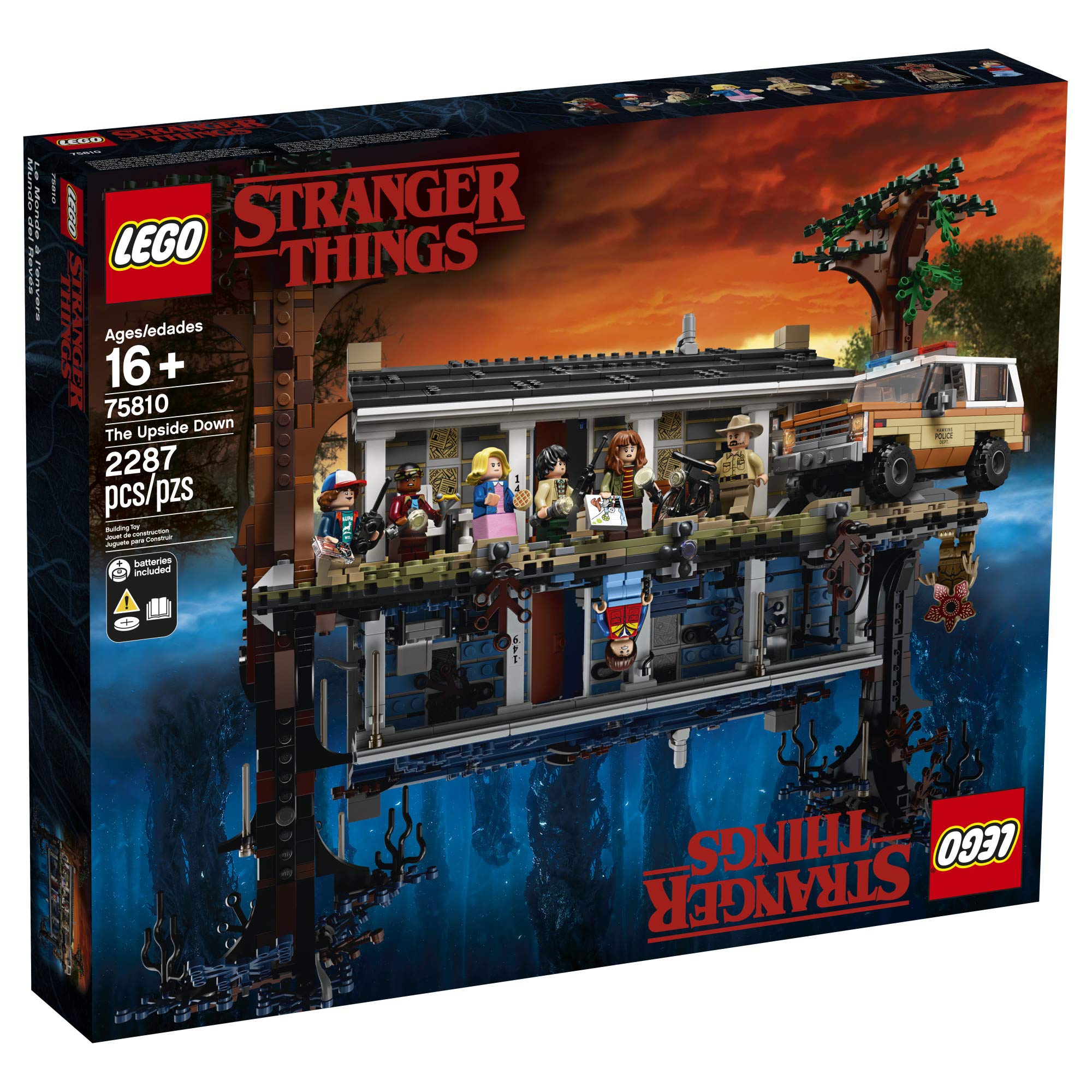 LEGO Stranger Things The Upside Down 75810 Building Kit, New 2019 (2,287 Pieces)