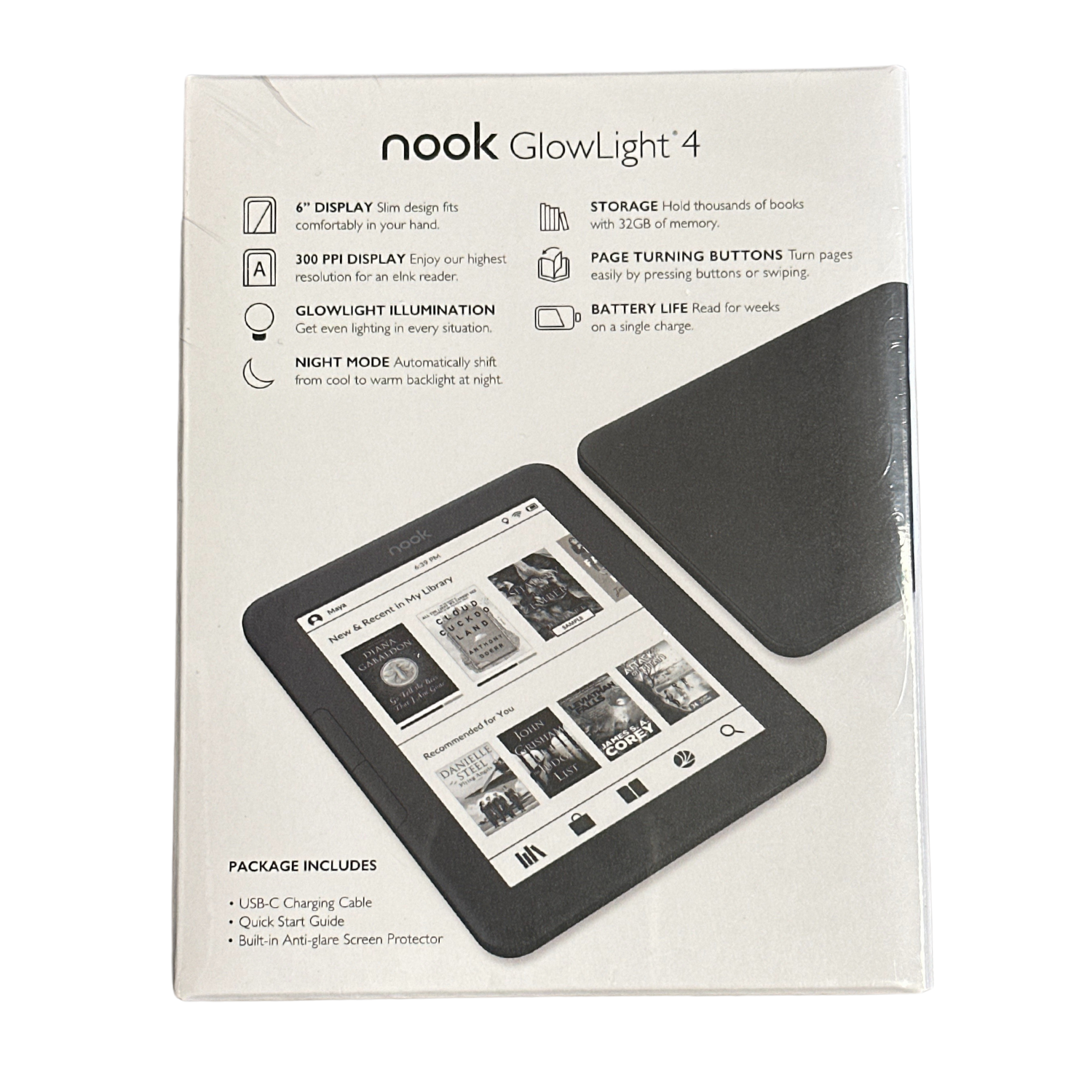 Barnes & Noble NOOK Glowlight 4 eReader | 6" Touchscreen | 32GB | BNRV1100
