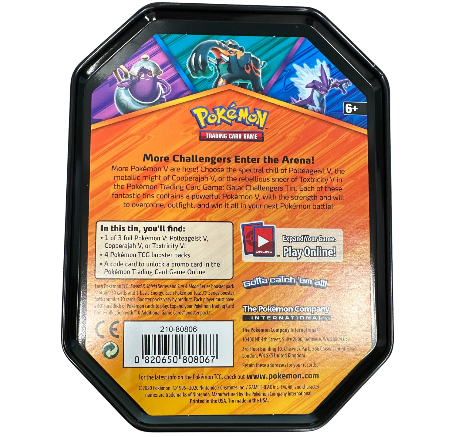 Pokemon Galar Challengers Tin | Polteageist V