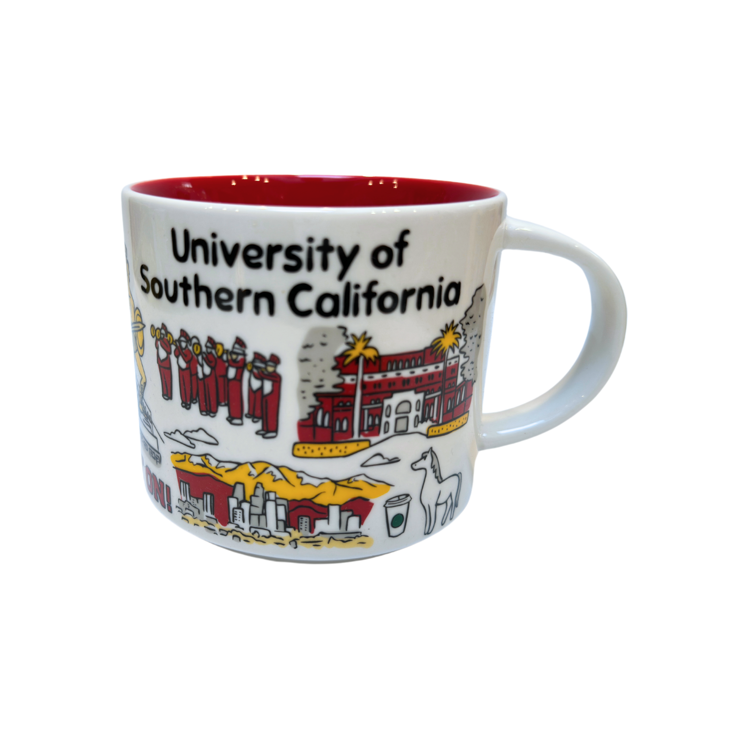 Starbucks Been There Series Campus Collection University of Southern California Ceramic Mug, 14 Oz (2-Pack)