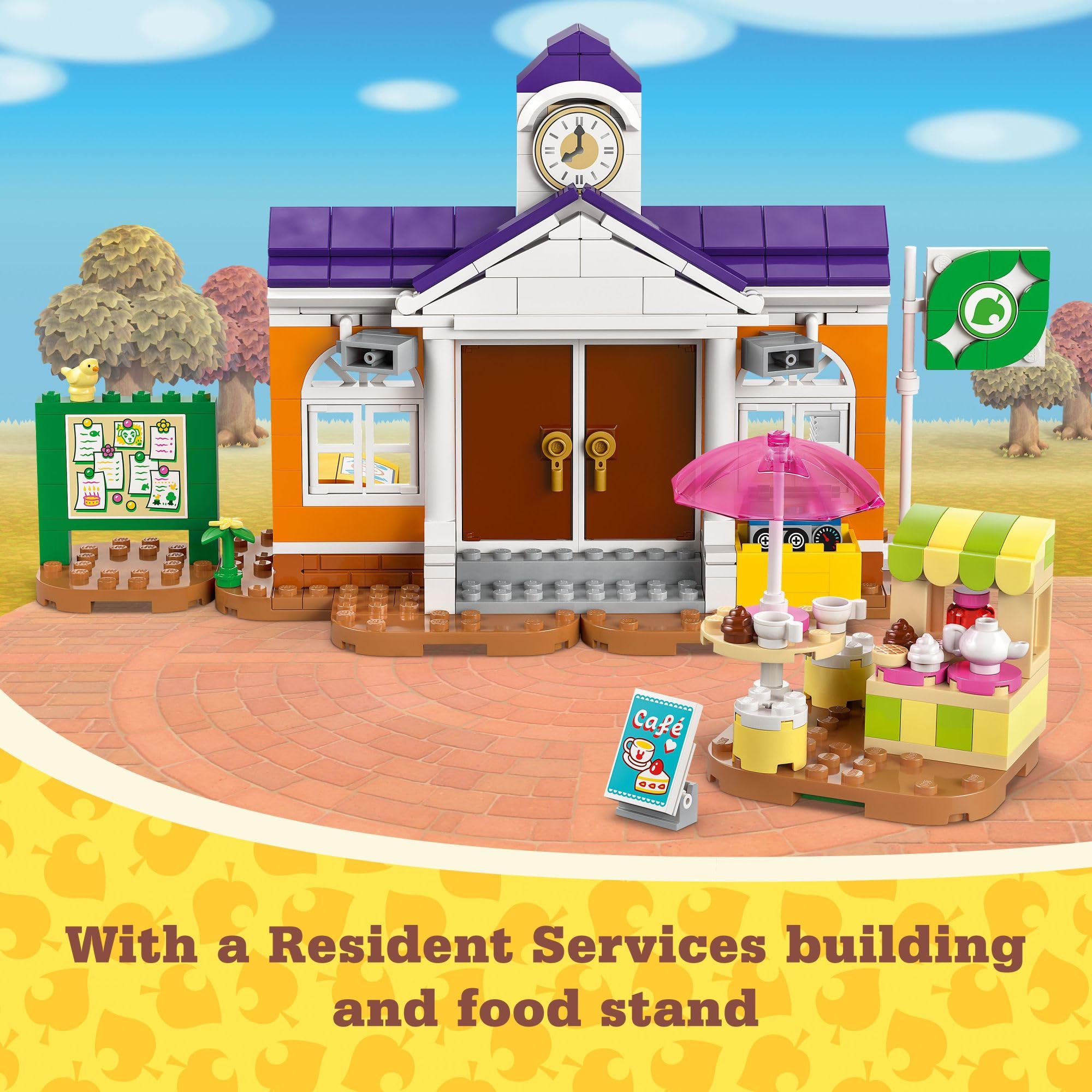 LEGO Animal Crossing K.K.’s Concert in The Plaza Building Set with a Café, Car Toy and Stage, Animal Crossing Toy Inspired by The Video Game Series, Pretend Play Gift for Kids Ages 7 and Up, 77052