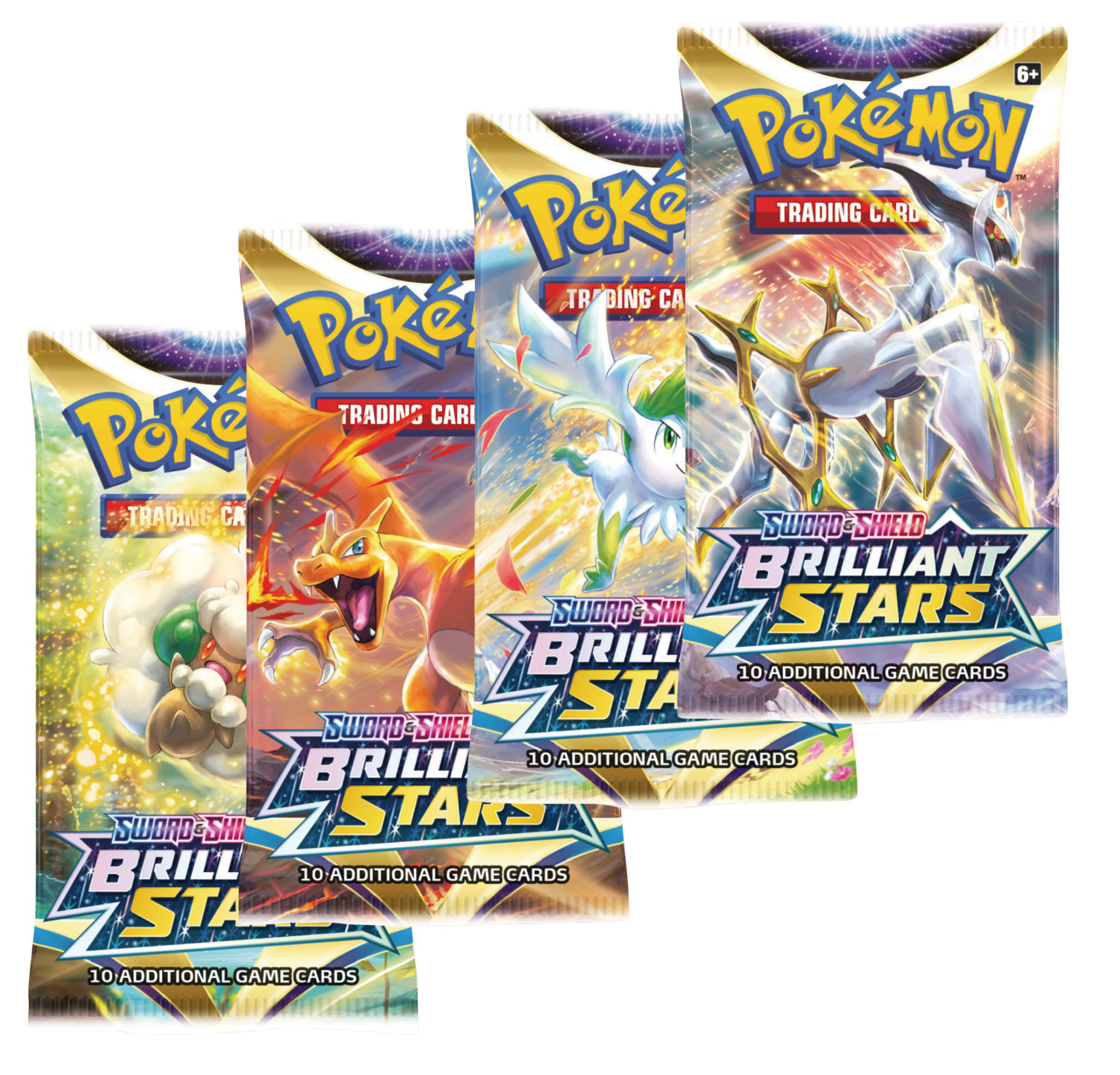 Pokemon Sword & Shield Brilliant Stars | 4 Booster Packs