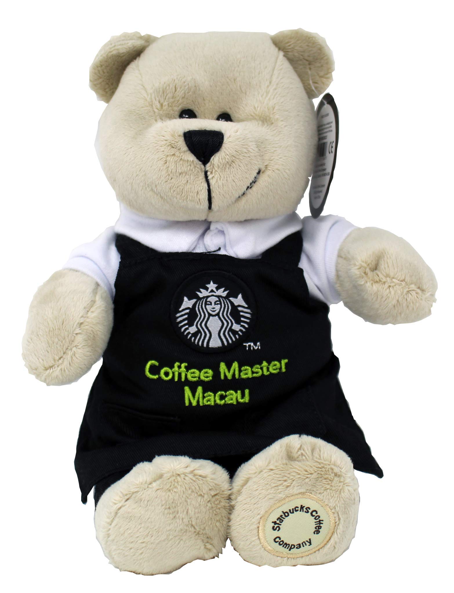 Starbucks Macau Coffee Master Bearista Bear with Black Apron