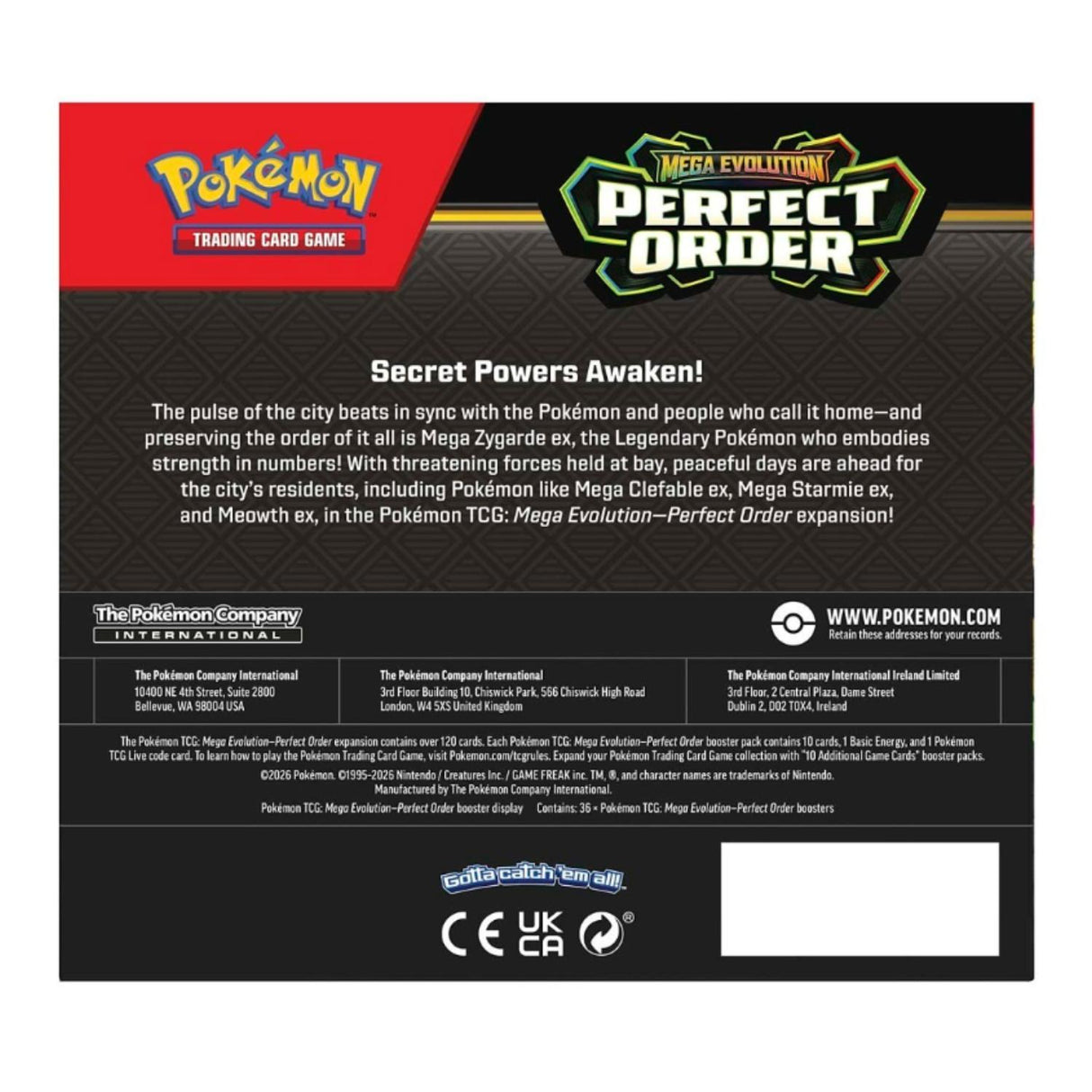 Pokemon ME3 Perfect Order Booster Box