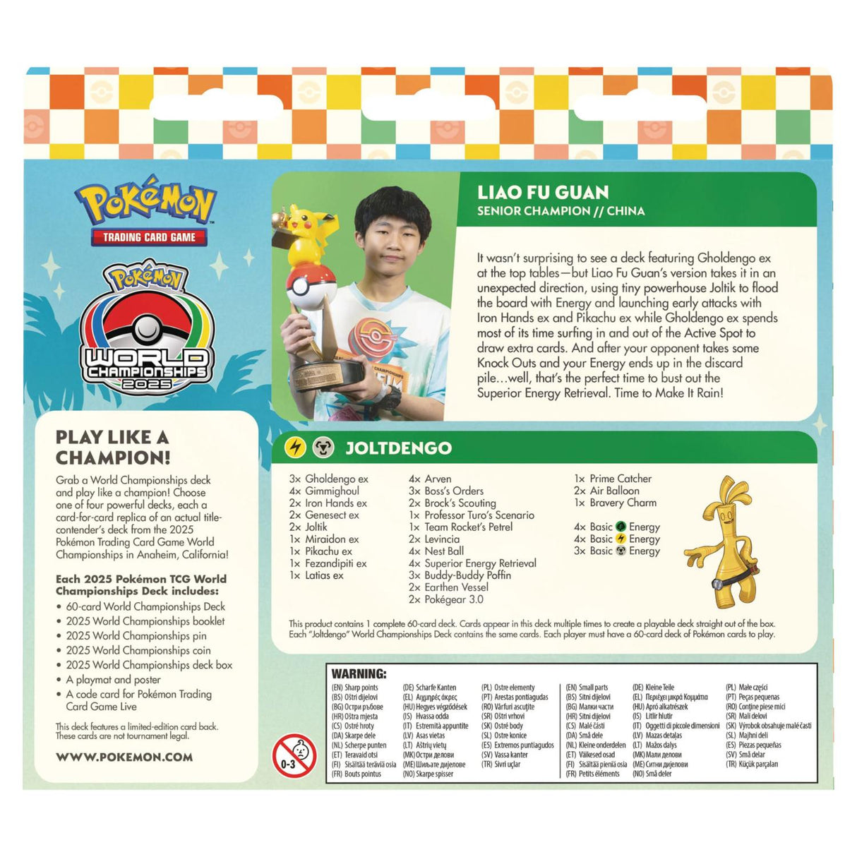 Pokemon TCG: 2025 World Championships Deck | Liao Fu Guan