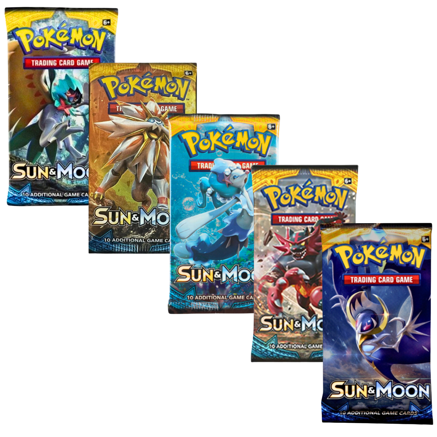 Pokemon Sun & Moon (SM1) | 5 Booster Packs (One of Each Artwork)