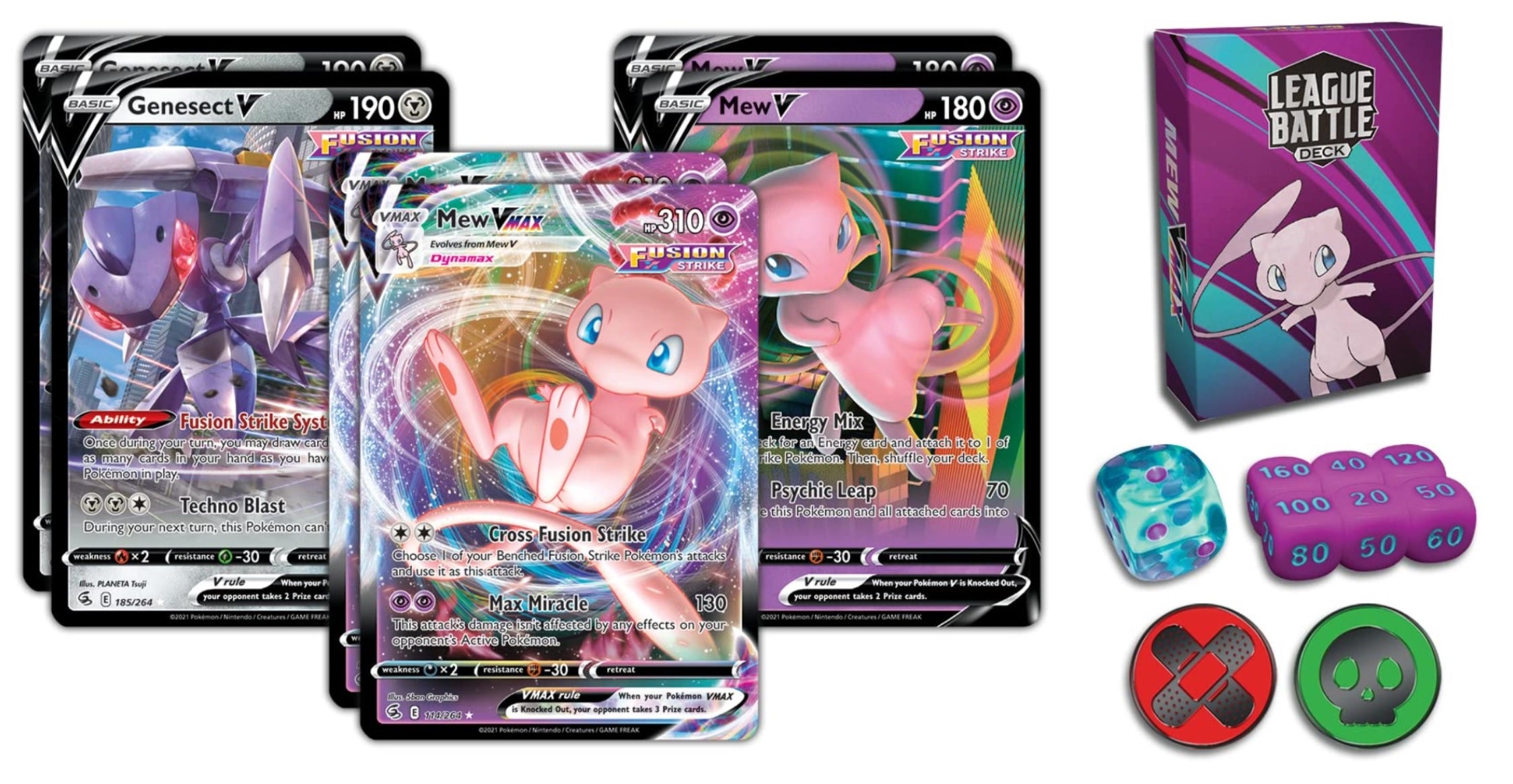 Pokemon TCG: Mew VMAX League Battle Deck