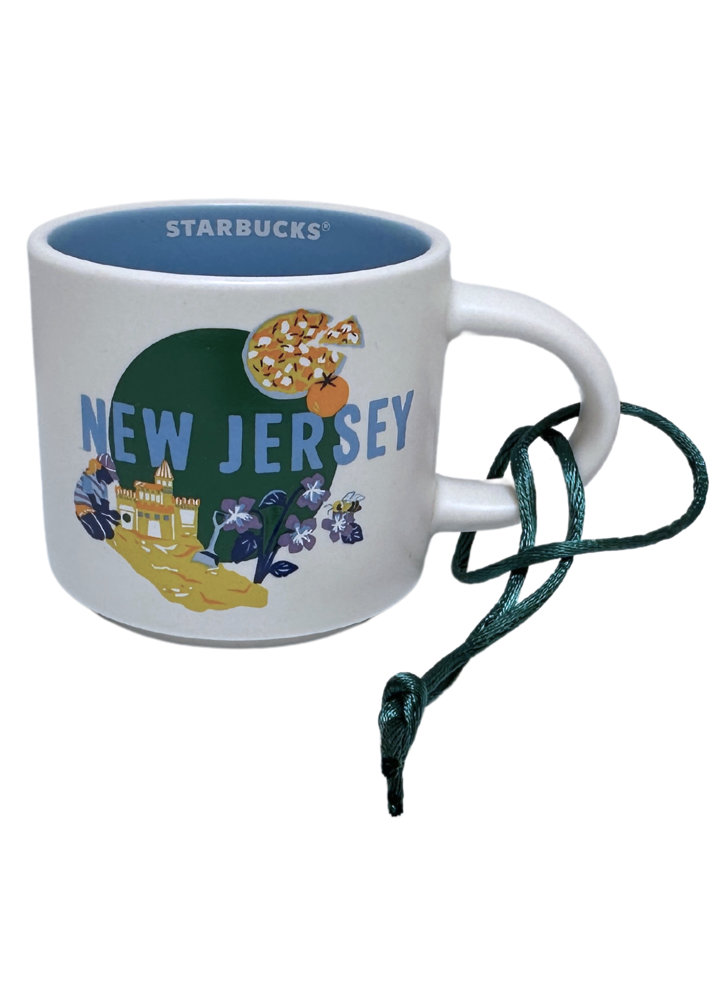 Starbucks Discovery Series New Jersey Ceramic Demitasse Ornament Mug, 2 Oz