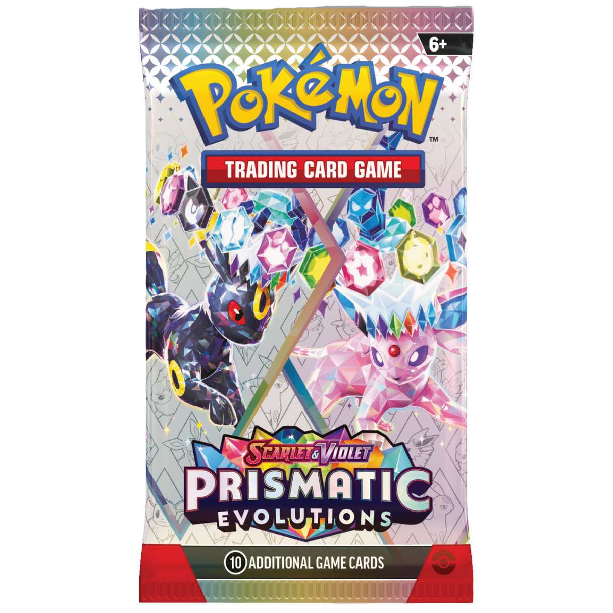 Pokemon SV8.5 Scarlet and Violet Prismatic Evolutions Booster Pack | Espeon and Umbreon