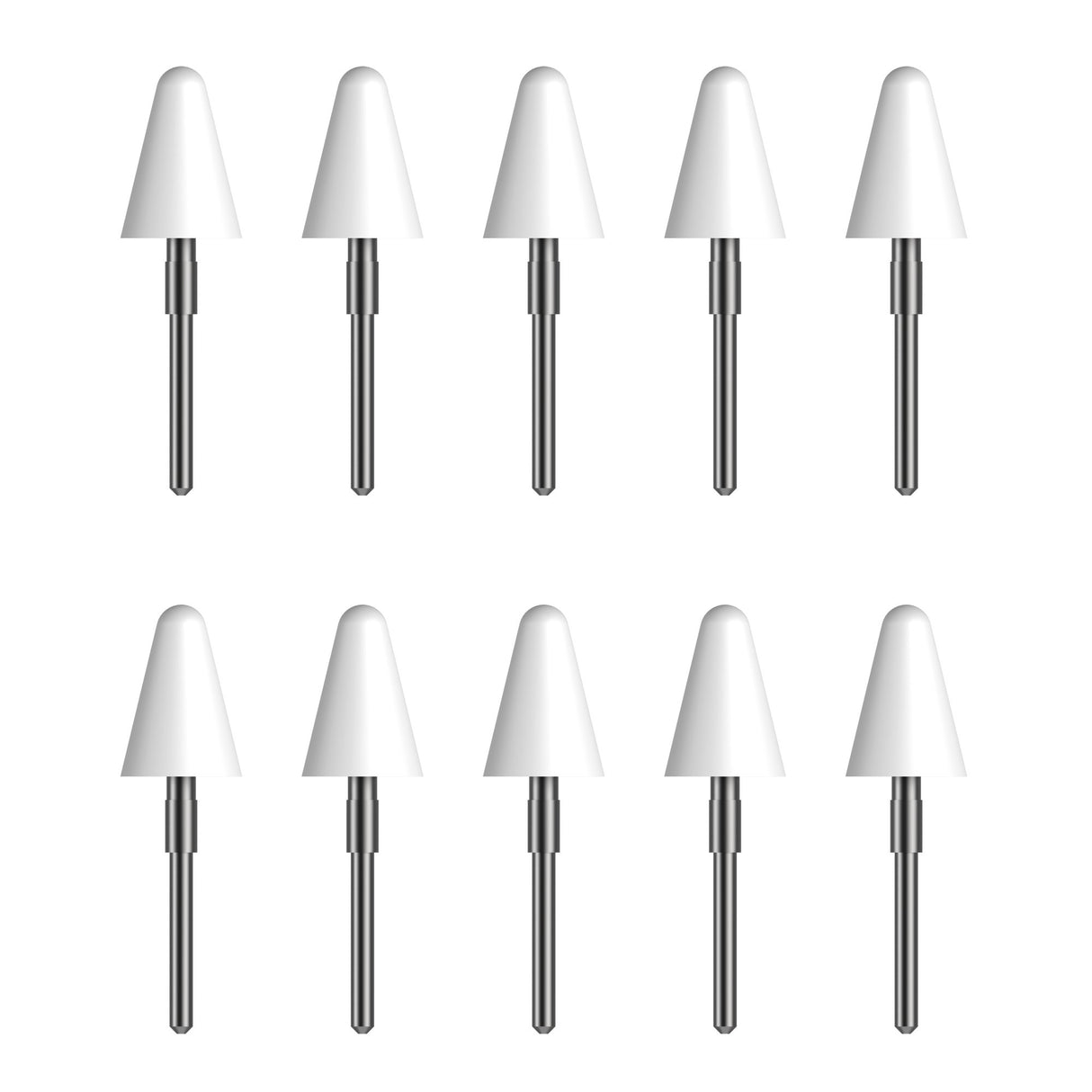 Kobo Stylus 2Gen Replacement Tips (White) for Kobo Elipsa 2E and Libra Colour eReaders (10 Tips)