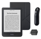 Kobo Clara BW eReader with SleepCover & Black Remote Page Turner Bundle