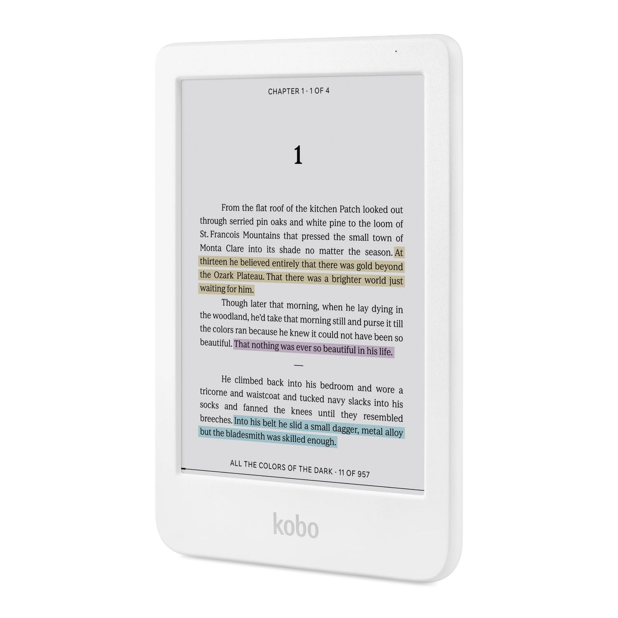 Kobo Clara Color (White) eReader with White Remote Bundle