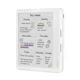 Kobo Libra Colour (White) eReader with Dusk Blue Notebook SleepCover & White Stylus 2Gen Bundle