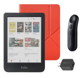 Kobo Clara Colour (Black) eReader with SleepCover & Black Remote Page Turner Bundle