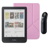 Kobo Clara Colour (Black) eReader with SleepCover & Black Remote Page Turner Bundle