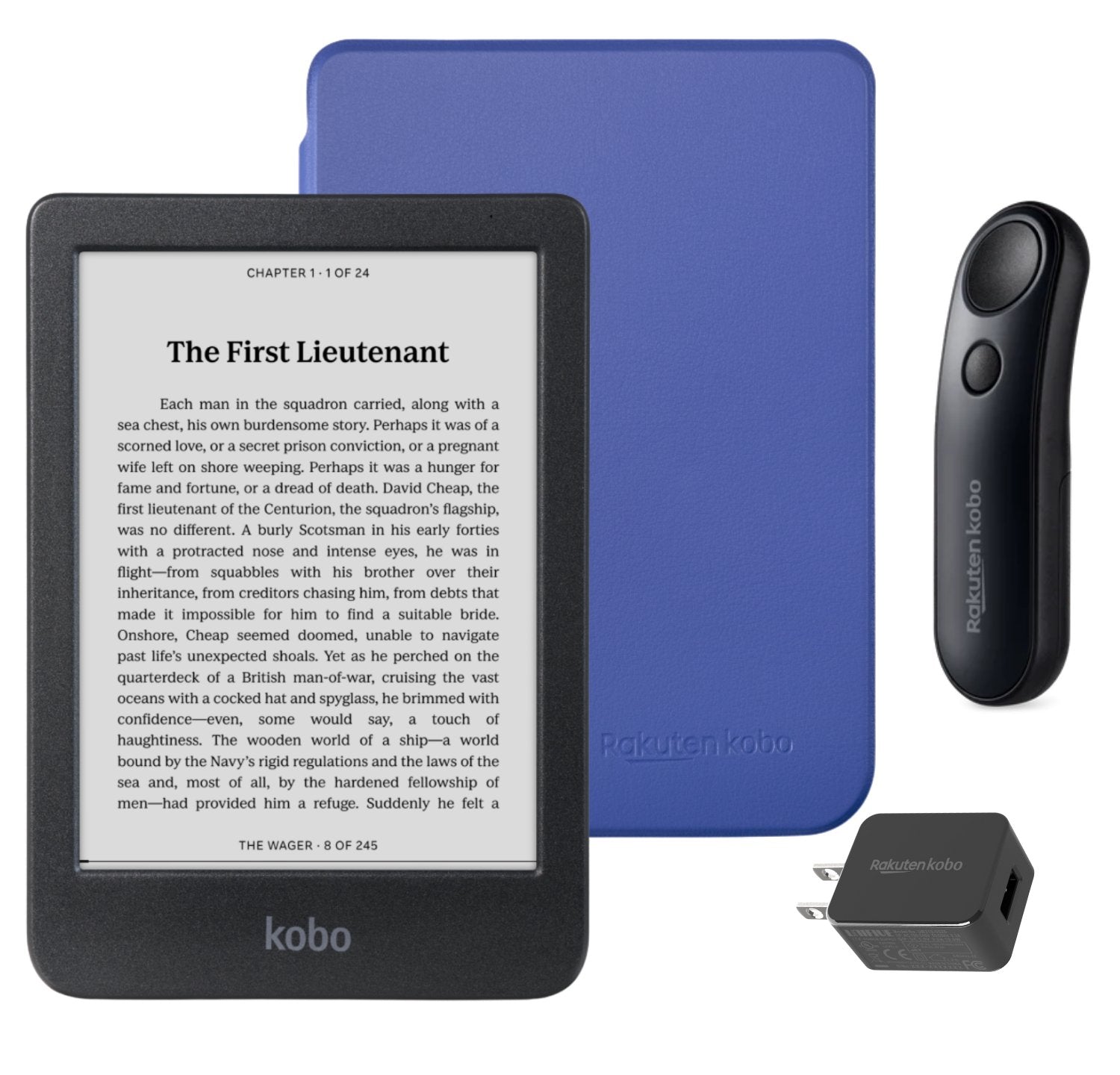 Kobo Clara BW eReader with SleepCover & Black Remote Page Turner