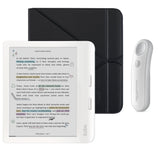 Kobo Libra Colour (White) eReader with SleepCover & White Remote Page Turner Bundle