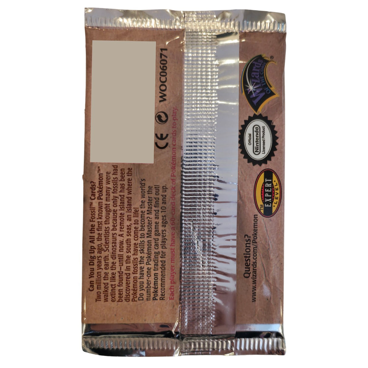 Pokemon OS3 Fossil Booster Pack | Aaerodactyl