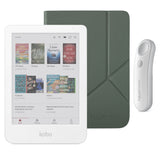 Kobo Clara Colour (White) eReader with SleepCover & White Remote Page Turner Bundle