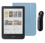Kobo Clara Colour (Black) eReader with SleepCover & Black Remote Page Turner Bundle