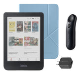Kobo Clara Colour (Black) eReader with SleepCover & Black Remote Page Turner Bundle