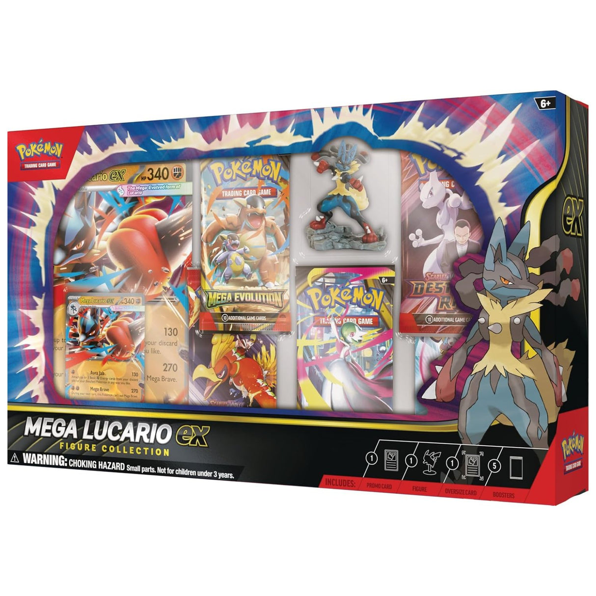 Pokemon ME1 Mega Evolution Lucario Figure Collection